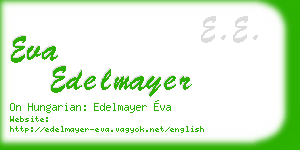 eva edelmayer business card